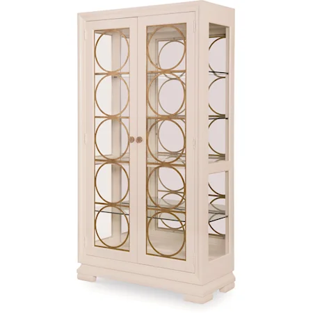 Bunching China Cabinet with Circular Door Designs